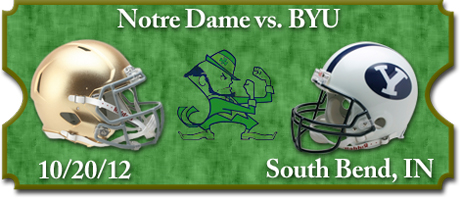 Notre Dame Fighting Irish vs. BYU Cougars Tickets