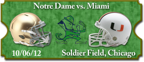 Notre Dame Fighting Irish vs. Miami Hurricanes Tickets