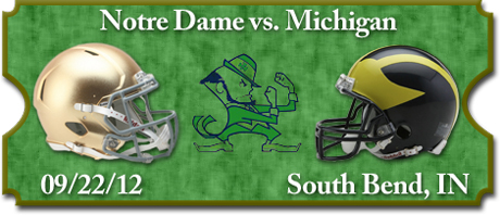 Notre Dame Fighting Irish vs. Michigan Wolverines Tickets
