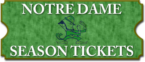 2012 Notre Dame Fighting Irish Season Tickets (Includes Tickets To All Regular Season Home Games) Tickets