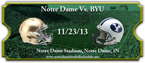 Notre Dame Fighting Irish vs. BYU Cougars Tickets Notre Dame Fighting Irish vs. BYU Cougars Tickets