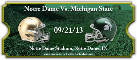 Notre Dame Fighting Irish vs. Michigan State Spartans Tickets Notre Dame Fighting Irish vs. Michigan State Spartans Tickets