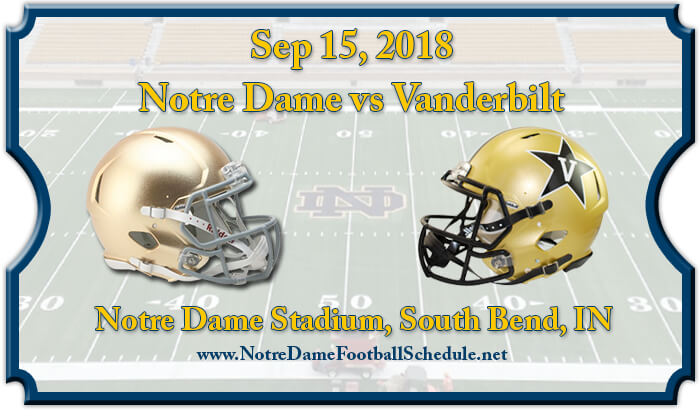 Notre Dame Fighting Irish vs Vanderbilt Commodores Football Tickets