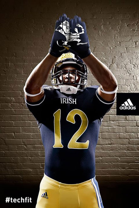 Notre Dame Uniform Chicago Gloves