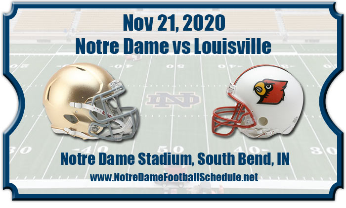 Notre Dame Fighting Irish vs Louisville Cardinals Football Tickets | Nov 21, 2020
