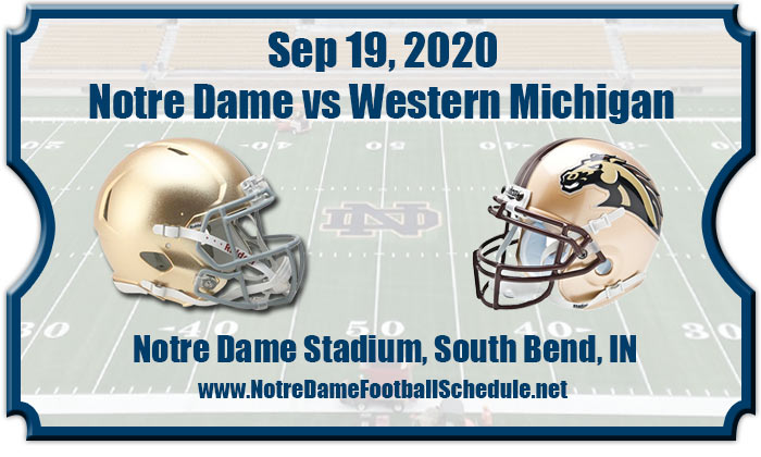 Notre Dame Fighting Irish vs Western Michigan Broncos Football Tickets