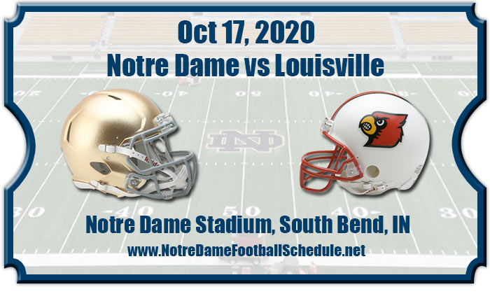 Notre Dame Fighting Irish vs Louisville Cardinals Football Tickets | 10/17/20