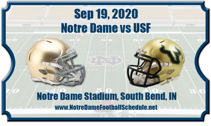 2020 Notre Dame Fighting Irish vs USF Bulls Football Tickets