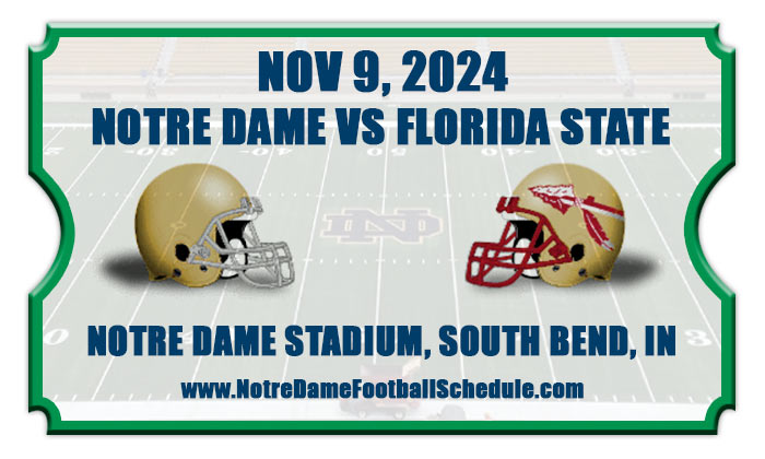 Notre Dame vs Florida State Football Tickets 2024