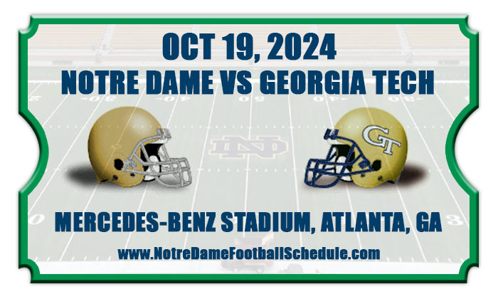 Notre Dame vs Georgia Tech Football Tickets 2024