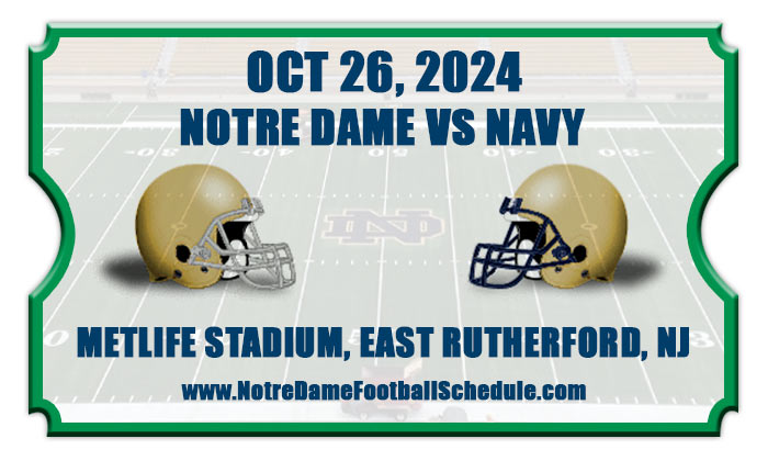 Notre Dame vs Navy Football Tickets 2024