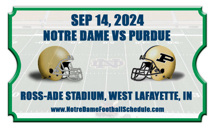 Notre Dame vs Purdue Football Tickets 2024