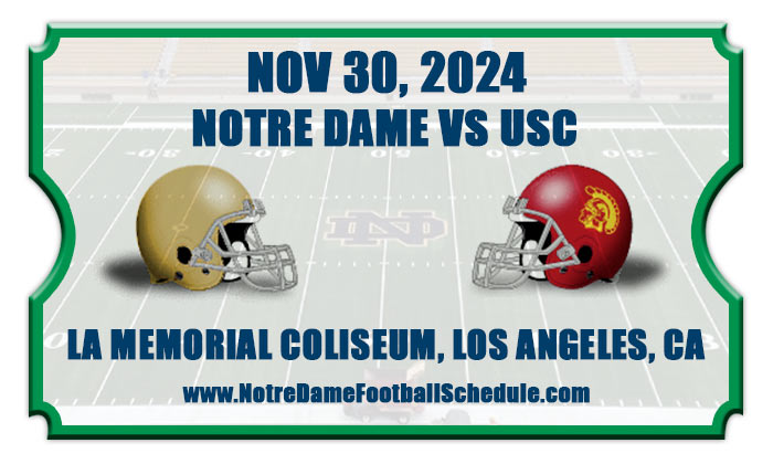 Notre Dame vs USC Football Tickets 2024
