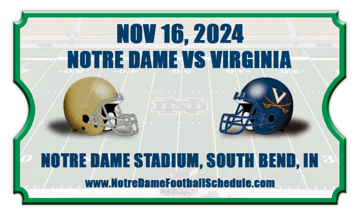 Notre Dame vs Virginia Football Tickets 2024