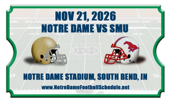 2026 Notre Dame vs SMU Football Tickets