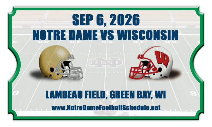 2026 Notre Dame vs Wisconsin Football Tickets